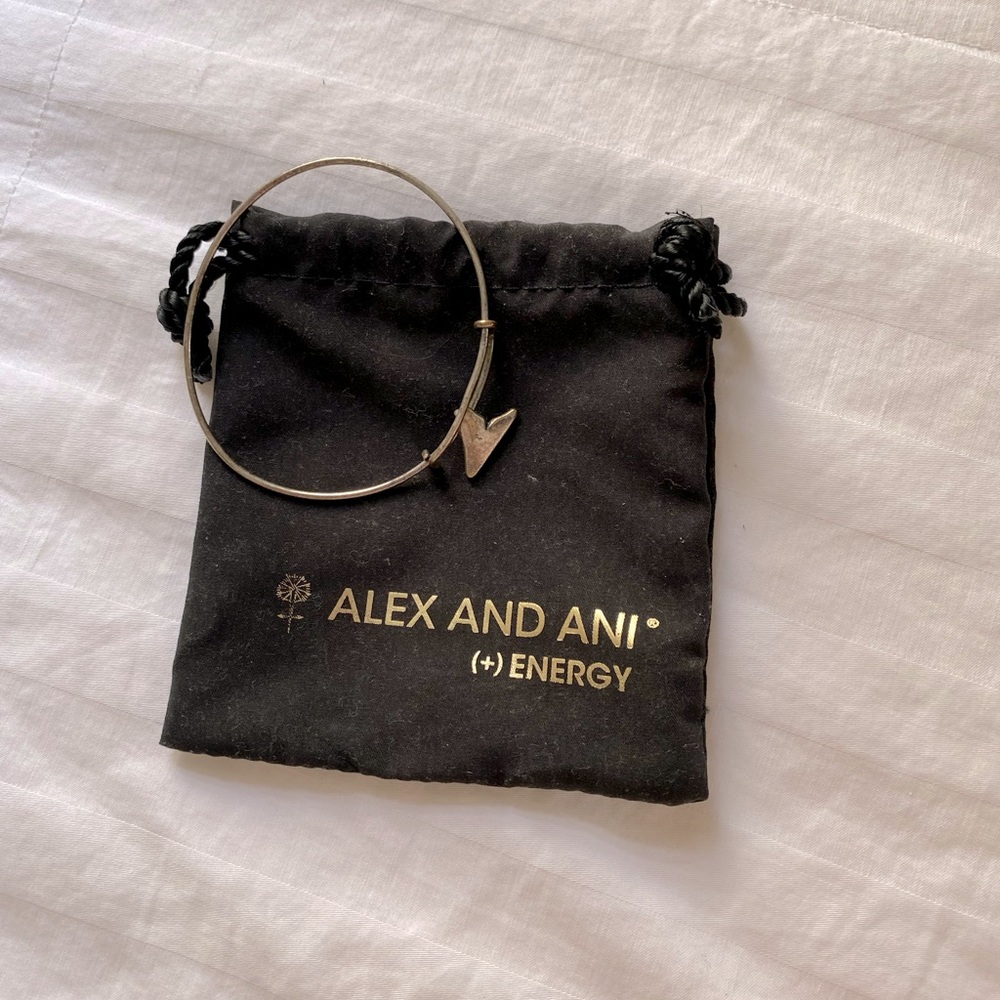 Alex and Ani Silver Shark Tooth Bracelet